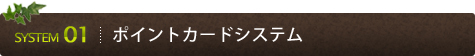 ポイントカードシステム